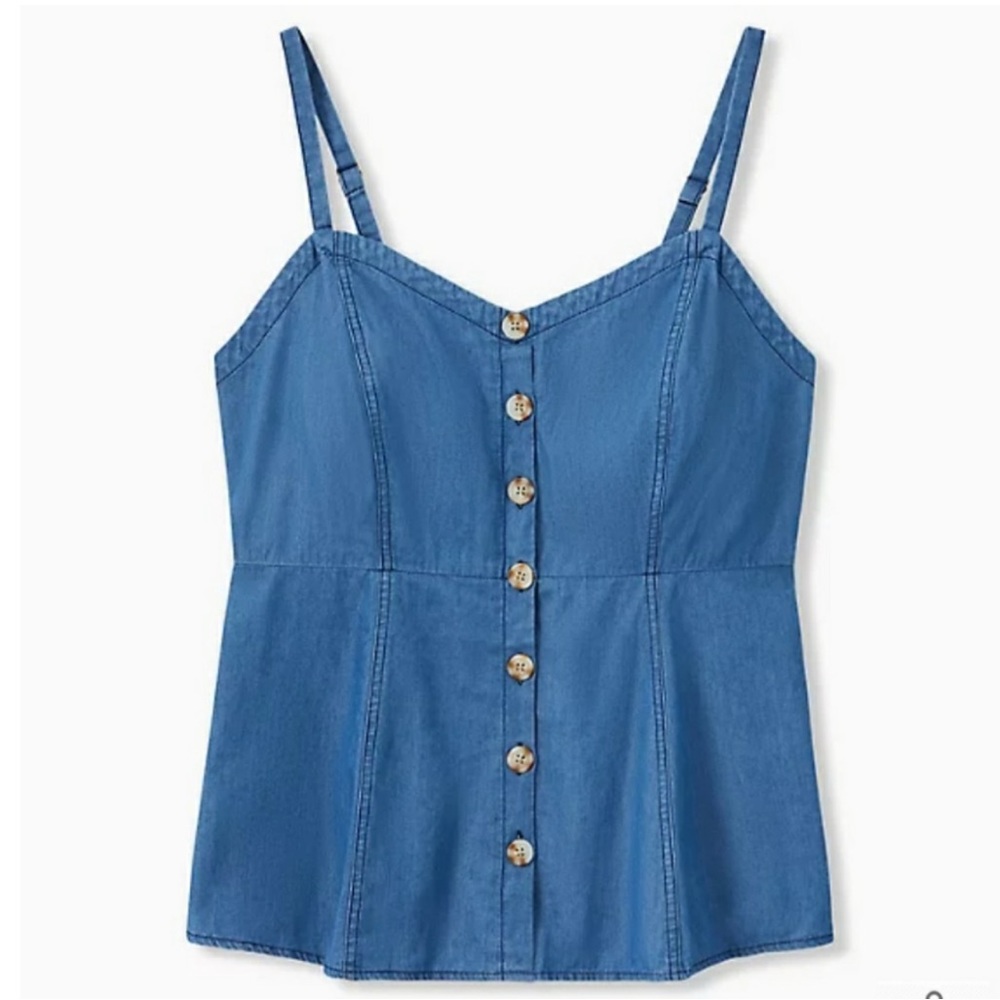 Sz 00 torrid Chambray Tank